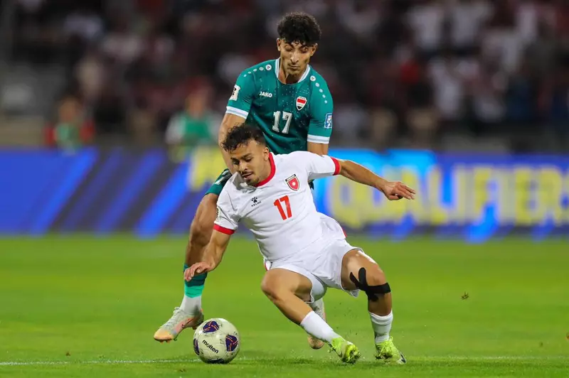 العراق يسجل نقطة حاسمة في تصفيات كأس العالم 2026 أمام الأردن بواسطة هدف جاسم